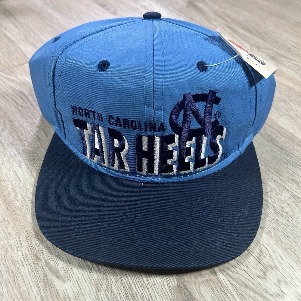 VTG UNC North Carolina Tar Heels Snapback Hat NWT College Super Stars Blue Cap